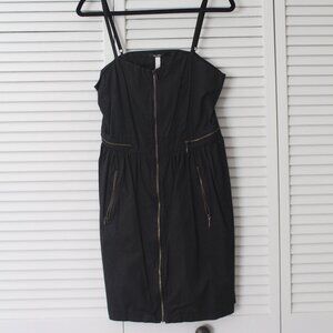 Kensie Black Zip Up Mini Dress
